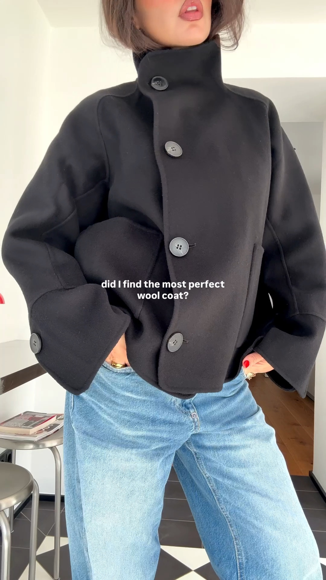 This funnel neck coat is just perfect for fall winter! #funnelneck #woolcoat #wooljacket #falljacket #highneckjacket #sezane 

#LTKautumn #LTKeurope #LTKstyletip