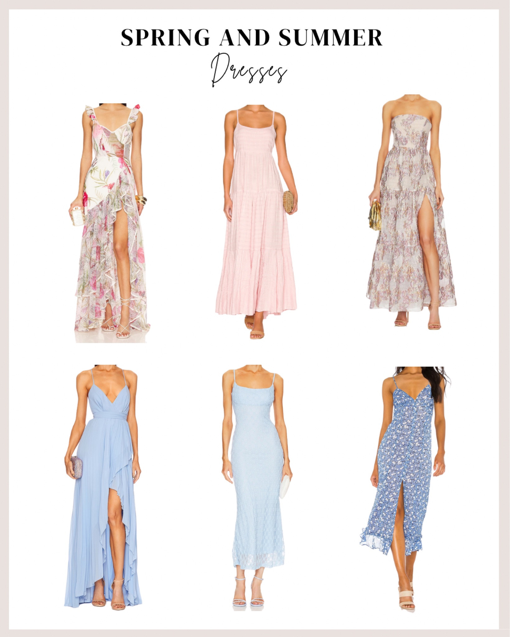 Maxi Spring and Summer Dresses. 

#LTKwedding