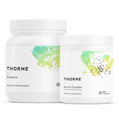 THORNE Performance Essentials Bundle: Creatine & Amino Power Pack - Muscular Support, Energy Boost, and Cognitive Function - NSF Certified - 30 to 90 Servings | Amazon (US)