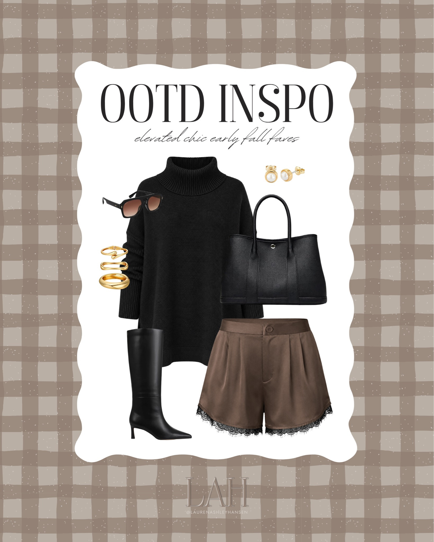 For the fall days where it’s a little warm still—this is your outfit! I’m obsessed with how chic and elevated this look is. Cozy and comfortable layers, with luxe accessories that make this feel high-end. Obsessed!

#LTKgrwm #LTKootd