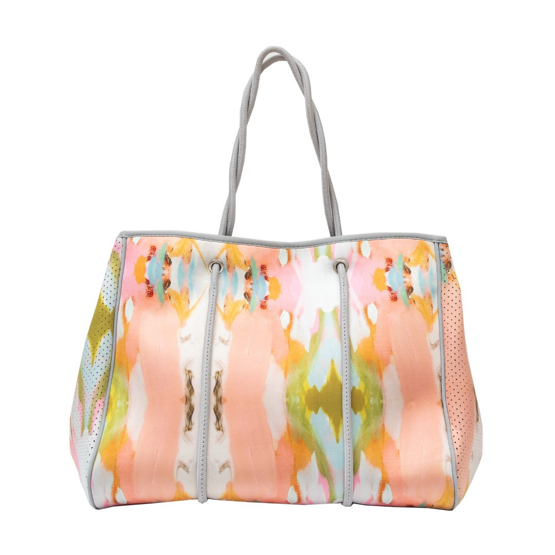 Under the Sea Orange Large Neoprene Tote | Laura Park Designs