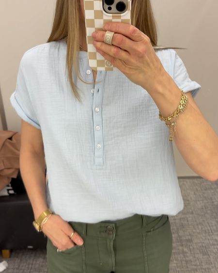Nordstrom try on! Spring outfit inspo. Loved these tops: Caslon gauzy short sleeve, lilac sweater vest, Madewell striped sweatshirt  

#LTKover40 #LTKxMadewell #LTKfindsunder50