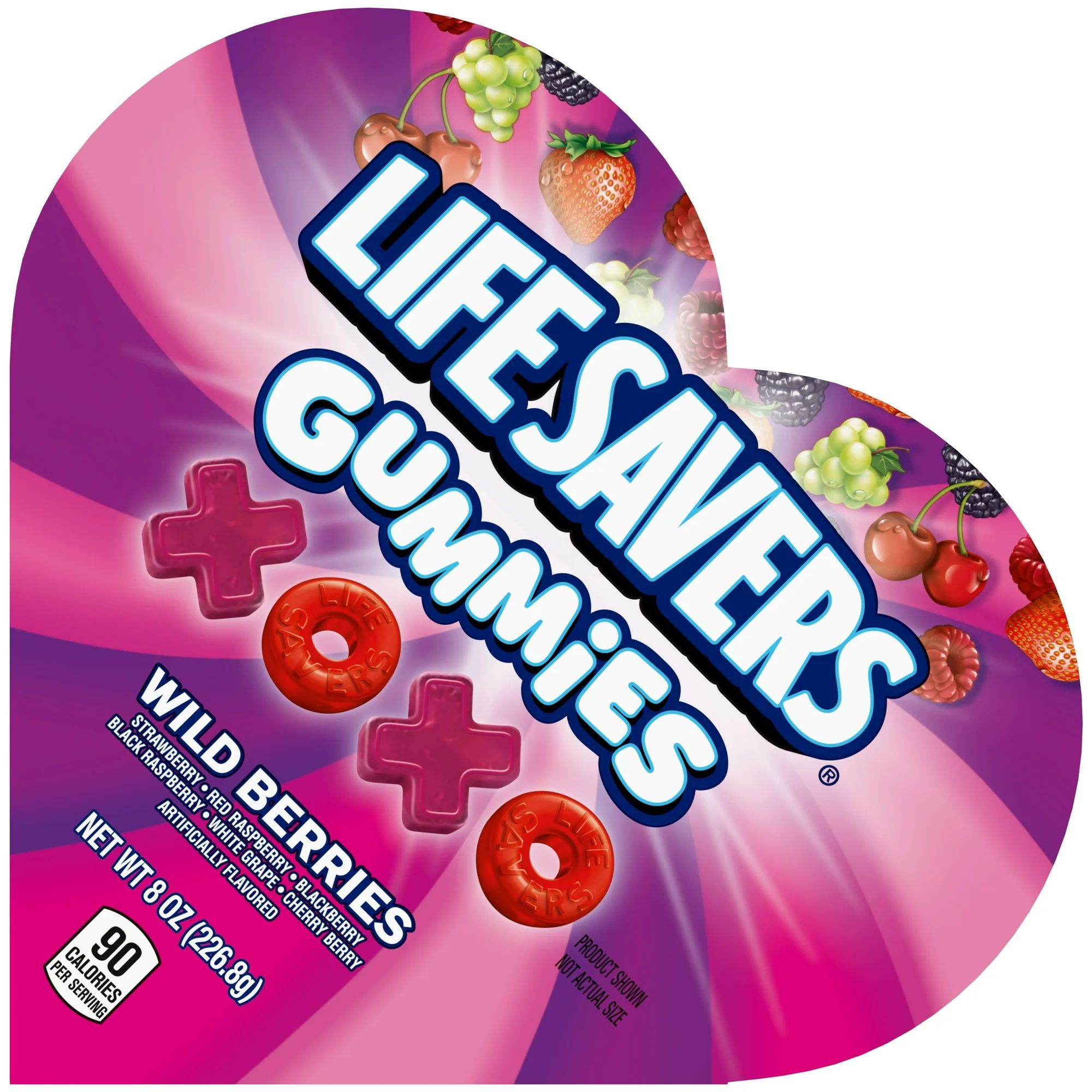 Life Savers Gummies Wild Berry Valentine's Day Candy Heart Box - 8 Oz | Walmart (US)