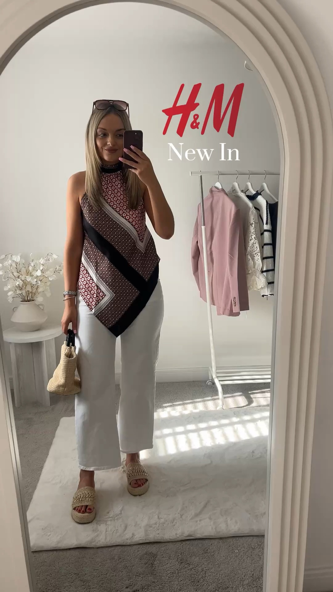 H&M new in spring outfits 🤍🌼

Loving this halterneck top with white jeans for spring/summer, such a gorgeous combo. The embroidered top with jeans is so pretty and I love the detailing. Also obsessed with this waistcoat styled with jeans and trainers for a relaxed spring look 🌸

White jeans satin top waistcoat flared jeans spring top 

#LTKeurope #LTKuk #LTKspring