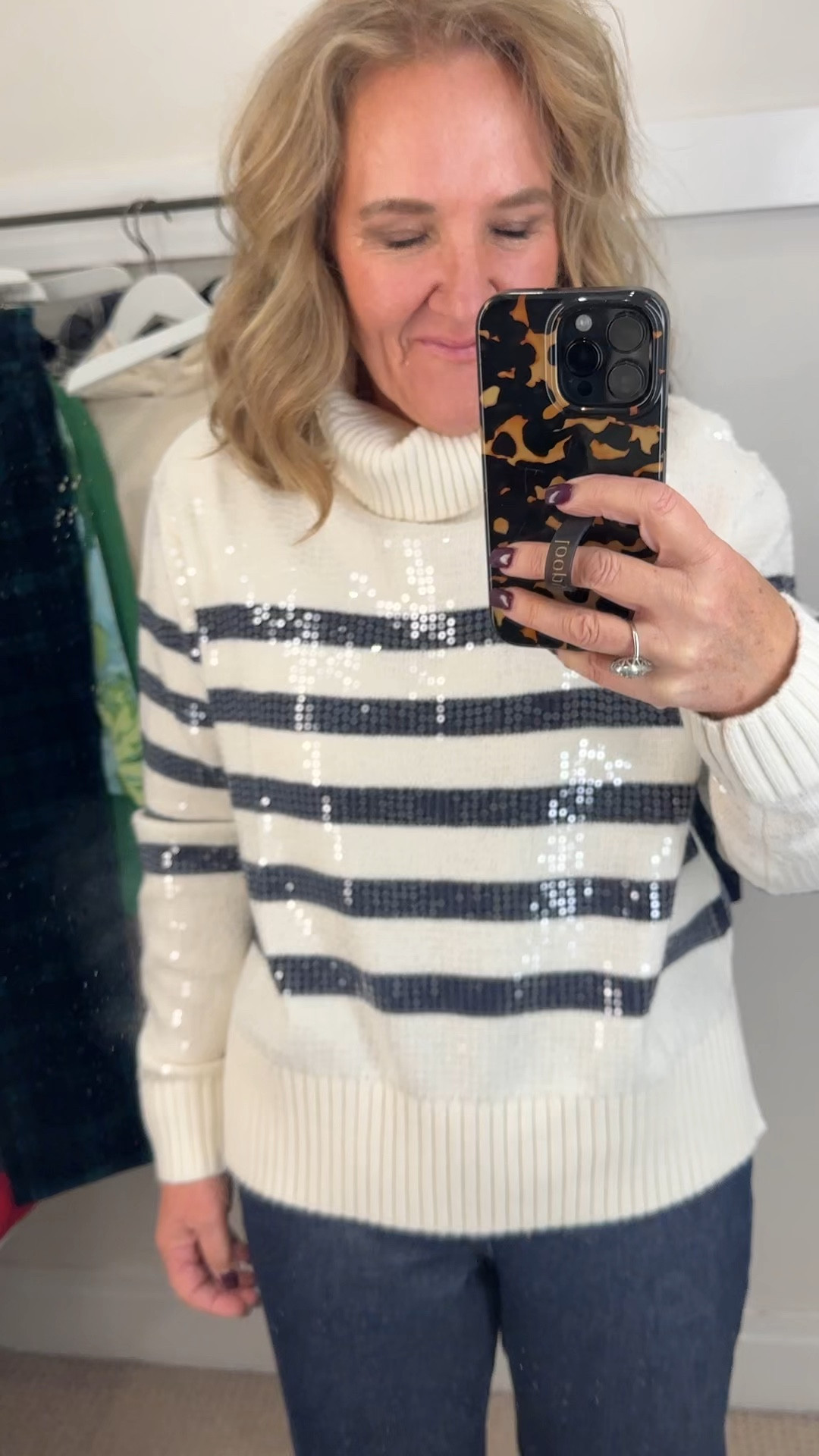 50% off at Talbots! Shop my favorite picks.
Sequined striped sweater so cute! 

Winter outfits holiday outfits gifts for mom gifts for her 

#LTKHoliday #LTKOver40 #LTKSaleAlert