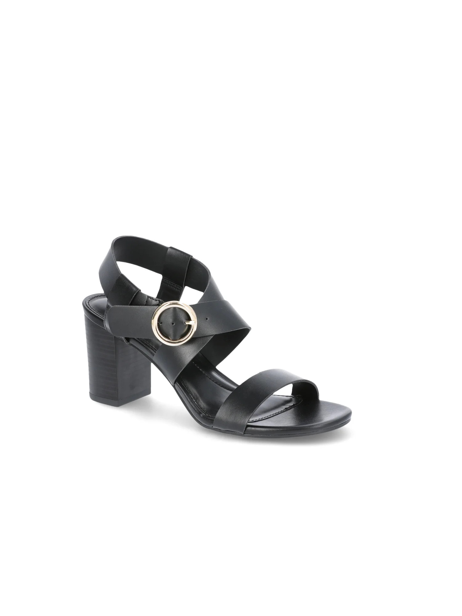 Time and Tru Women's Block Heel City Sandals - Walmart.com | Walmart (US)