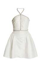 Crystal-Trimmed Taffeta Mini Dress | Moda Operandi (Global)