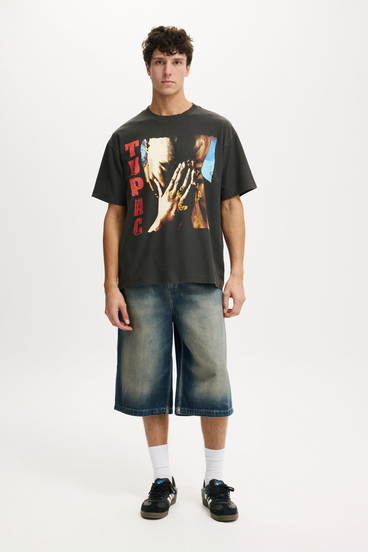 Tupac Box Fit Music T-Shirt | Cotton On (US)