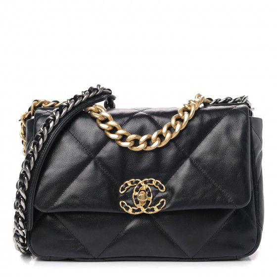 CHANEL

Lambskin Quilted Medium Chanel 19 Flap Black | Fashionphile