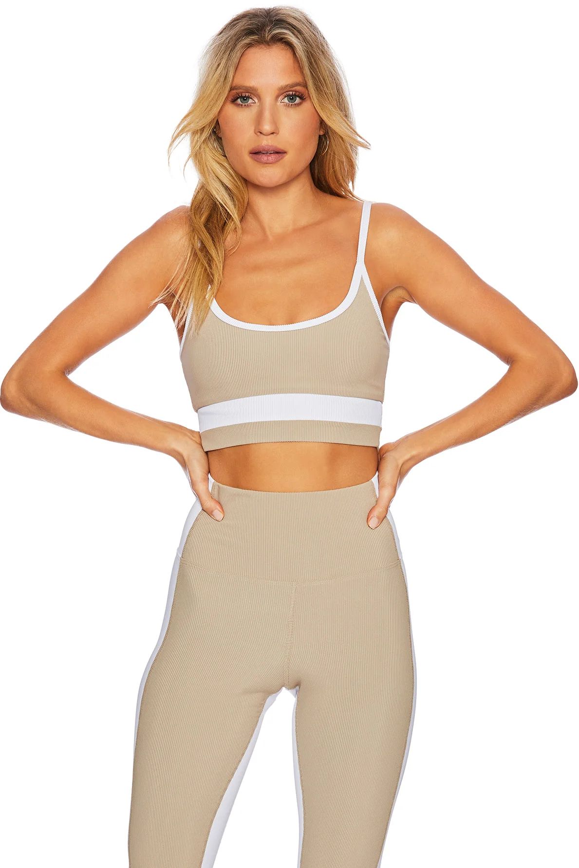 Eva Top Tan White | Beach Riot