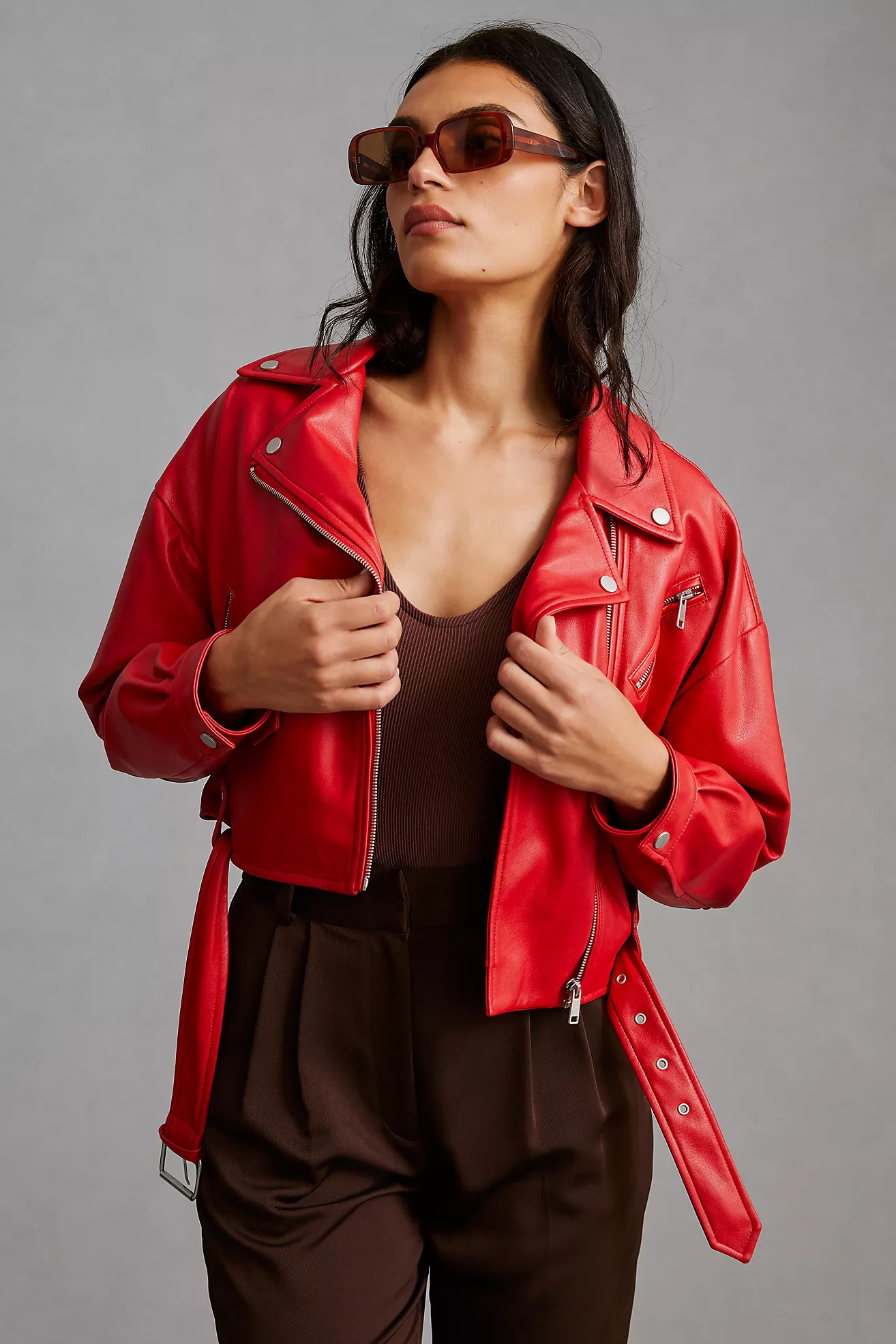 Avec Les Filles Faux Leather Jacket | Anthropologie (US)