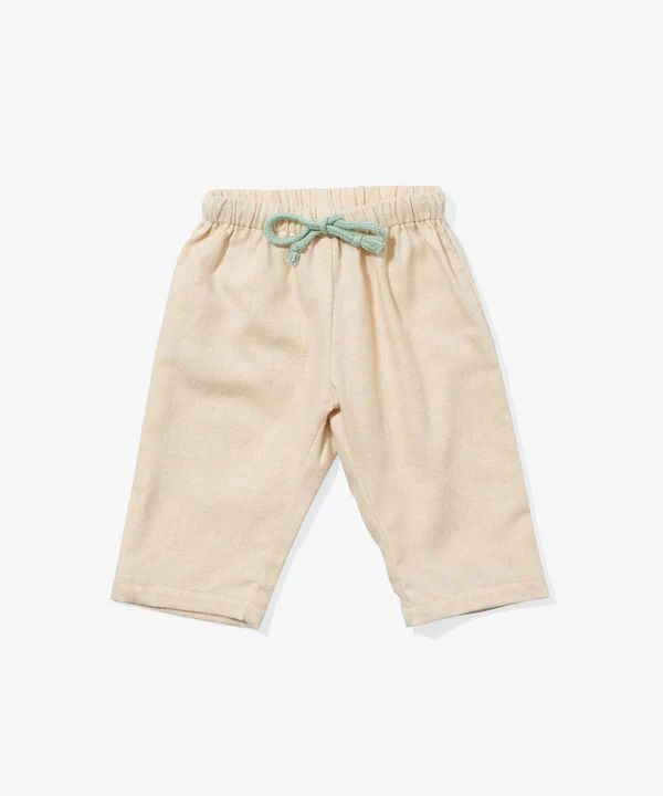 Bowie Baby Pant, Oatmeal Flannel | Oso & Me