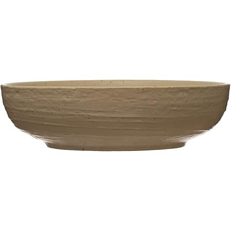 Creative Co-Op Stoneware, Reactive Glaze Bowl, 10.25", Cream | Amazon (US)