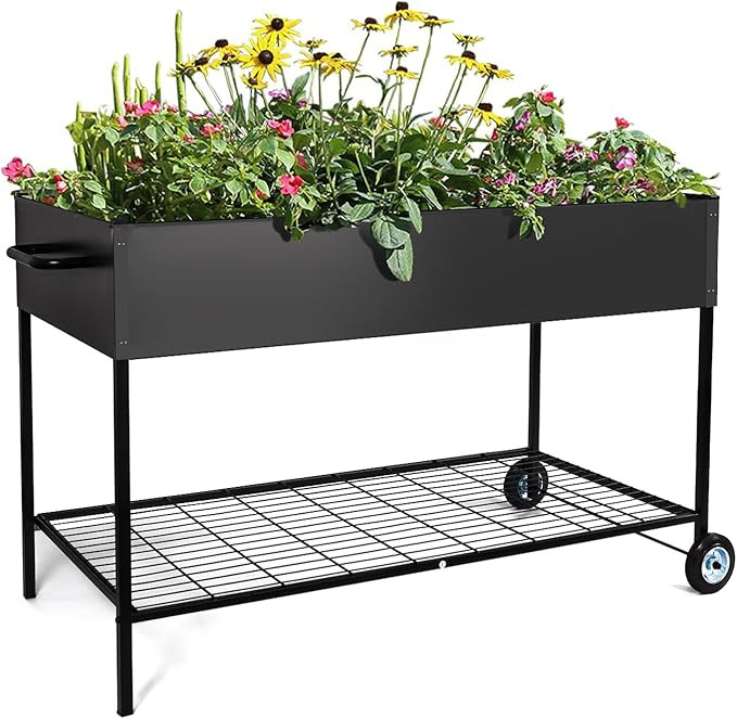 MIXC Metal Raised Garden Beds with Legs, Elevated Planter Boxes Outdoor Raised for Gardening, Lar... | Amazon (US)