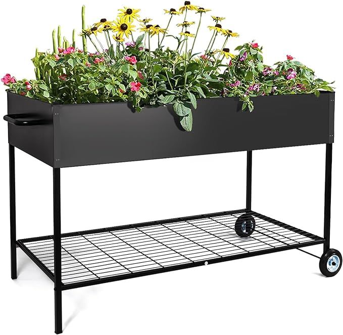 MIXC Metal Raised Garden Beds with Legs, Elevated Planter Boxes Outdoor Raised for Gardening, Lar... | Amazon (US)