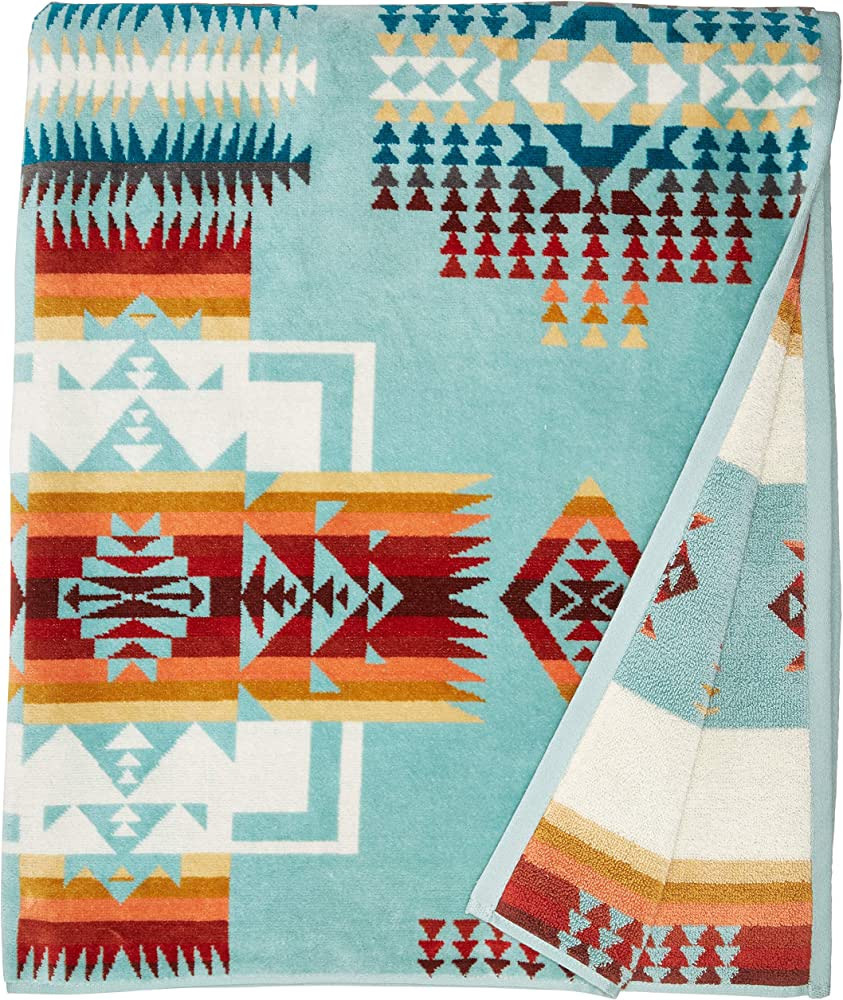 Pendleton Towel for Two, Aqua | Amazon (US)
