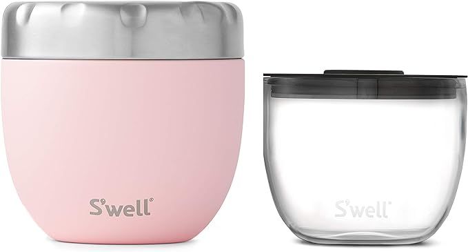 S'well 2-in-1 Nesting Food Bowls, 21.5oz, Pink Topaz | Amazon (US)