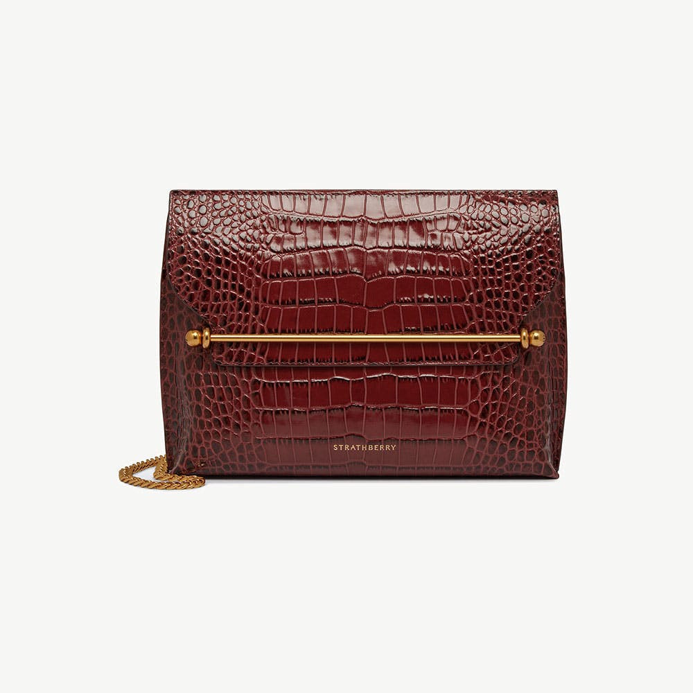 Strathberry - Stylist - Crossbody Leather Clutch - Red | Strathberry