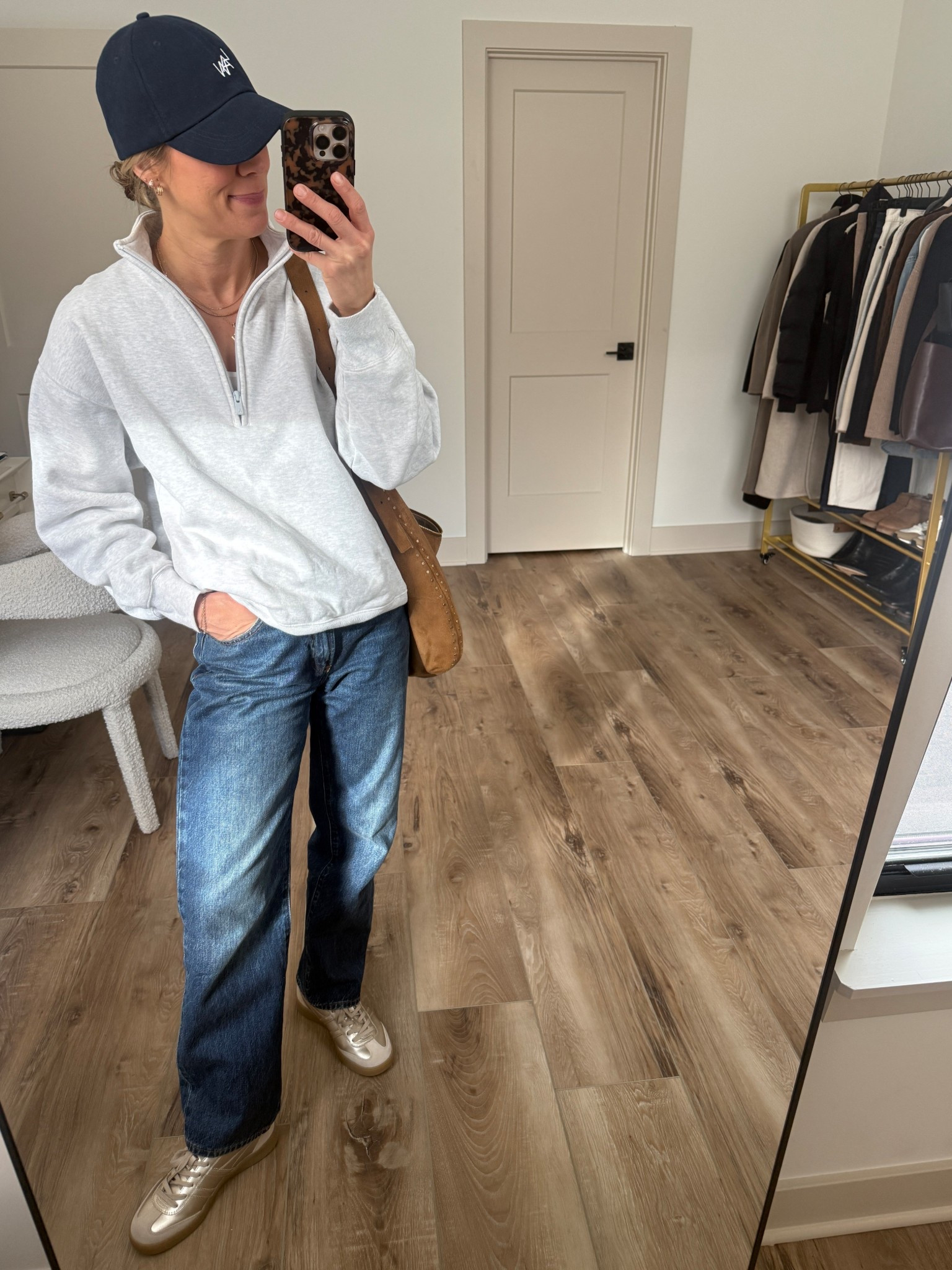 Wearing 26/regular jeans (loose/baggy fit so size down for more fitted), small sweatshirt, small tank, sneakers tts 

#LTKOver40 #LTKootd #LTKFindsUnder100