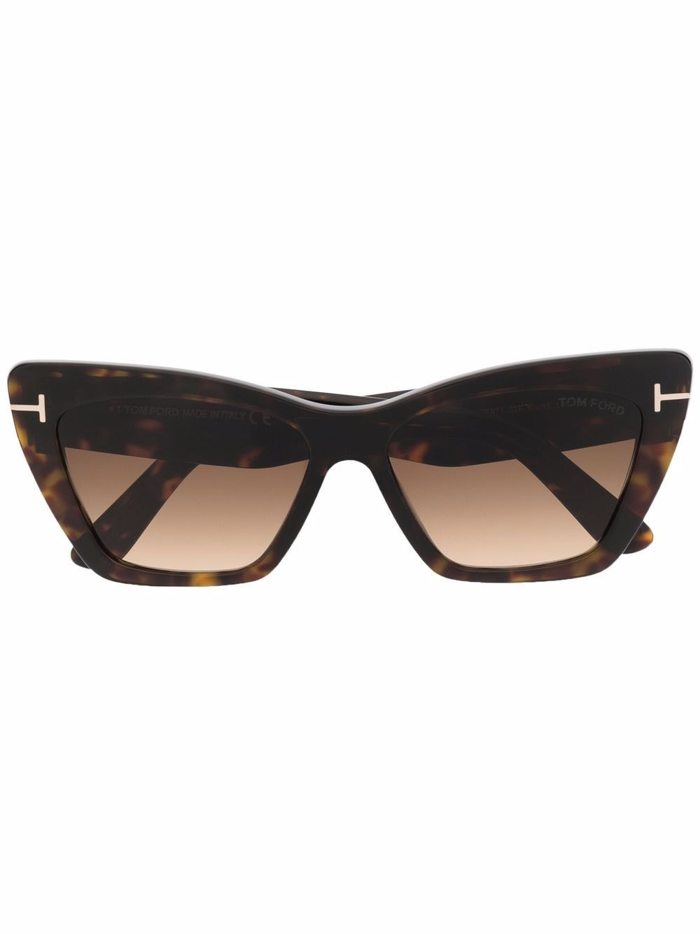 TOM FORD Eyewear Whyatt butterfly-frame sunglasses - Brown | Farfetch Global