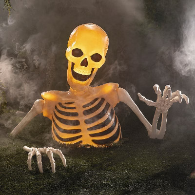 Morris Costumes 4 Ft Light-Up Groundbreaker Skeleton Halloween Decoration | Target
