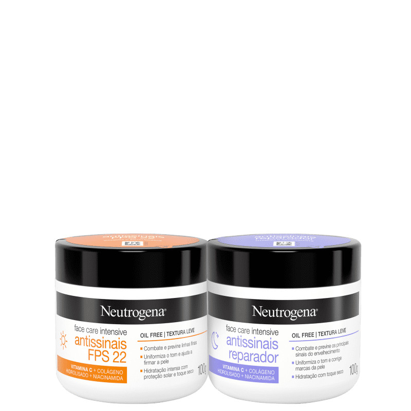 Kit Neutrogena Face Care Antissinais Duo (2 Produtos) | Beleza Na Web (BR)