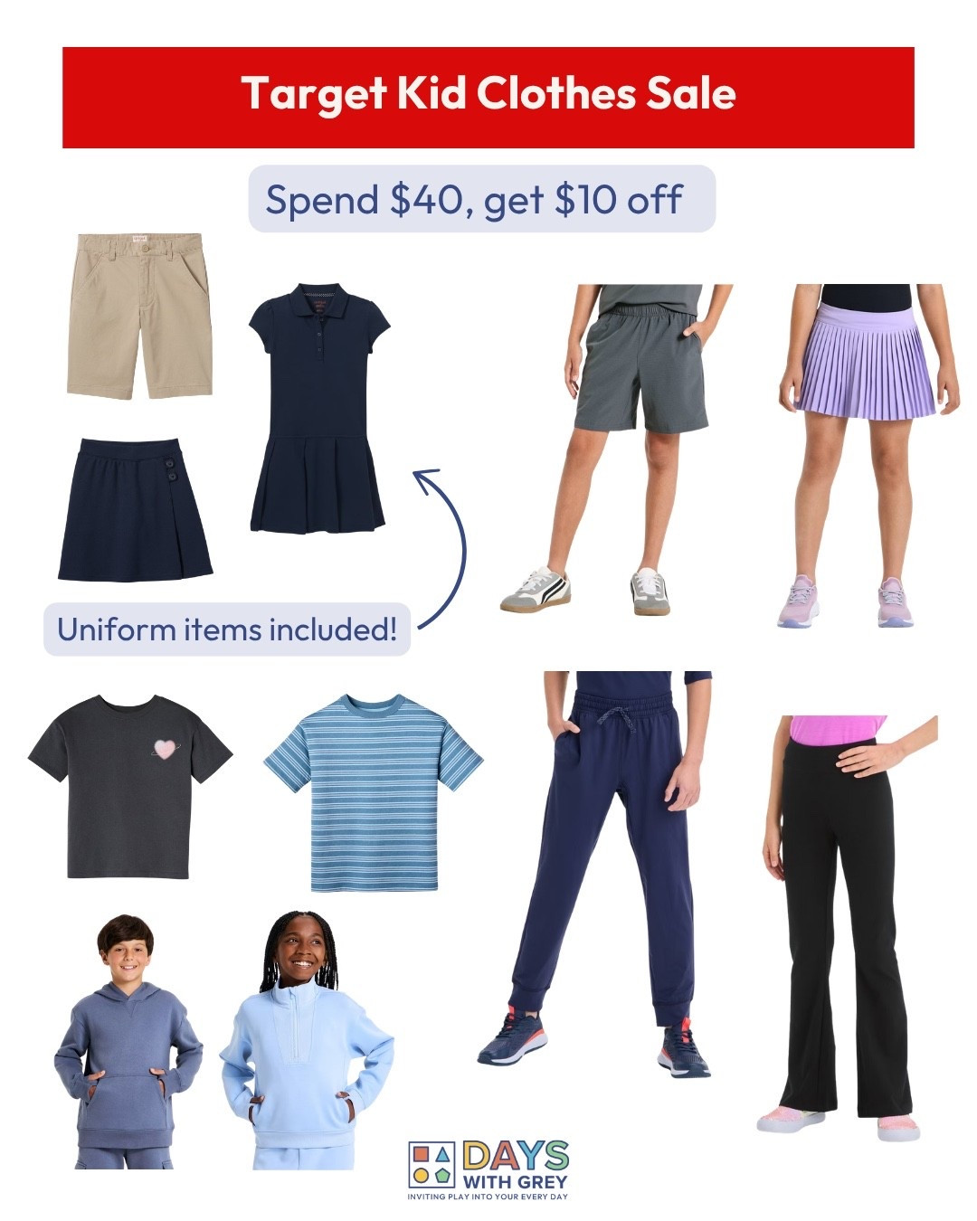 Spend $40 and get $10 off kid clothes @Target. Perfect time to stock up for back to school!

#LTKKids #LTKSaleAlert #LTKmomlife