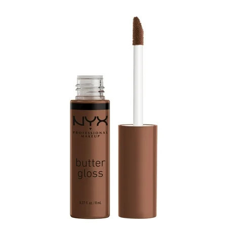 NYX Professional Makeup Butter Gloss Non-Sticky Lip Gloss Fudge Me 0.27 Oz | Walmart (US)
