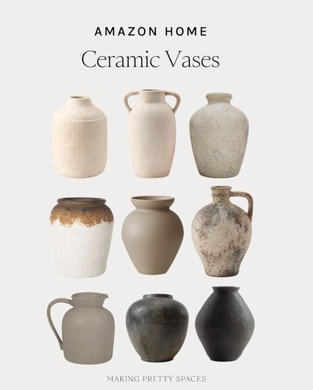 Shop this neutral ceramic vase roundup! Amazon vase, amazon finds, home decor, vase, ceramic vase, neutral vase, earthy vase, accent, spring decor

#LTKstyletip #LTKU #LTKhome