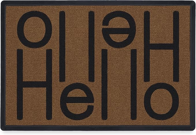 RUGGABLE Welcome Washable Doormat - Perfect Indoor Outdoor Washable Doormat for Front Door Porch ... | Amazon (US)