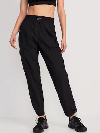 High-Waisted Parachute Cargo Jogger Ankle Pants for Women | Old Navy (US)