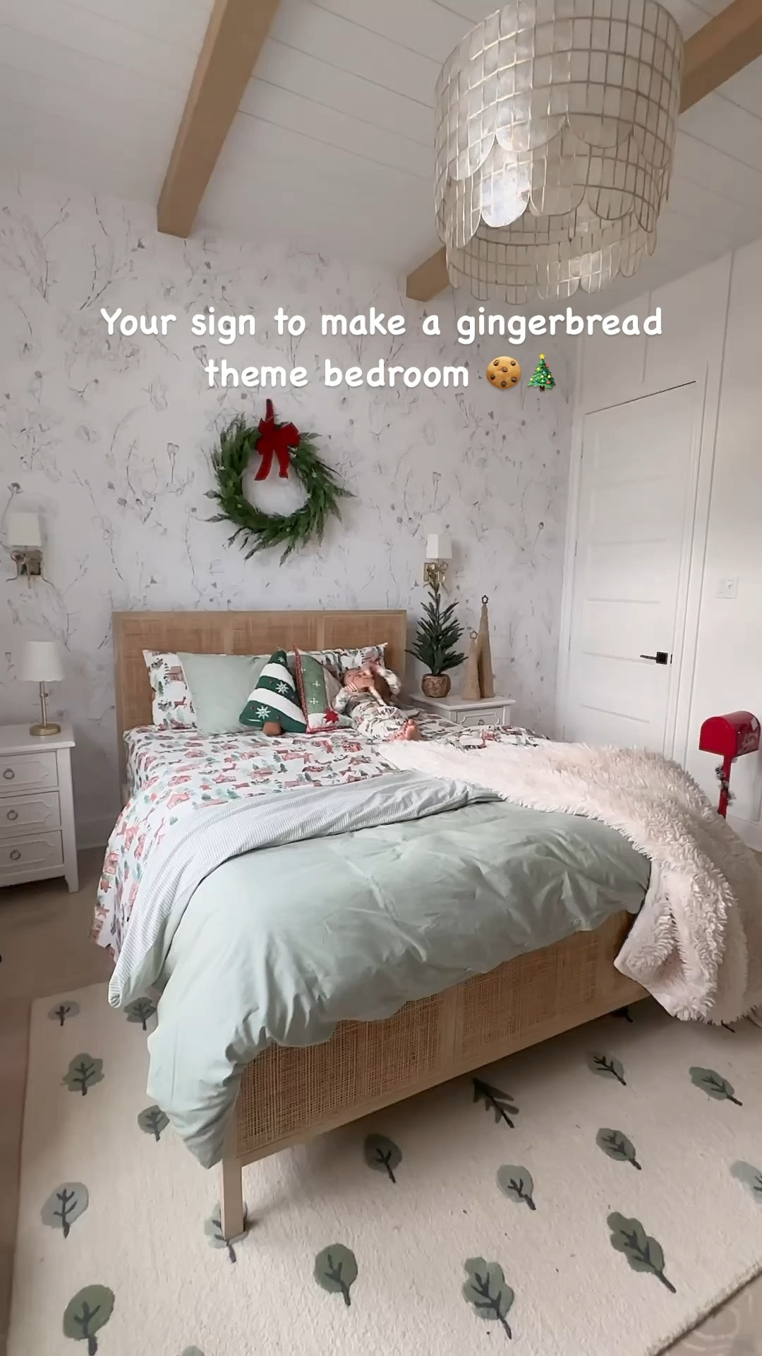 Christmas Bedroom Details from @potterybarnkids! Gingerbread theme bedroom! 

#LTKhome #LTKHoliday