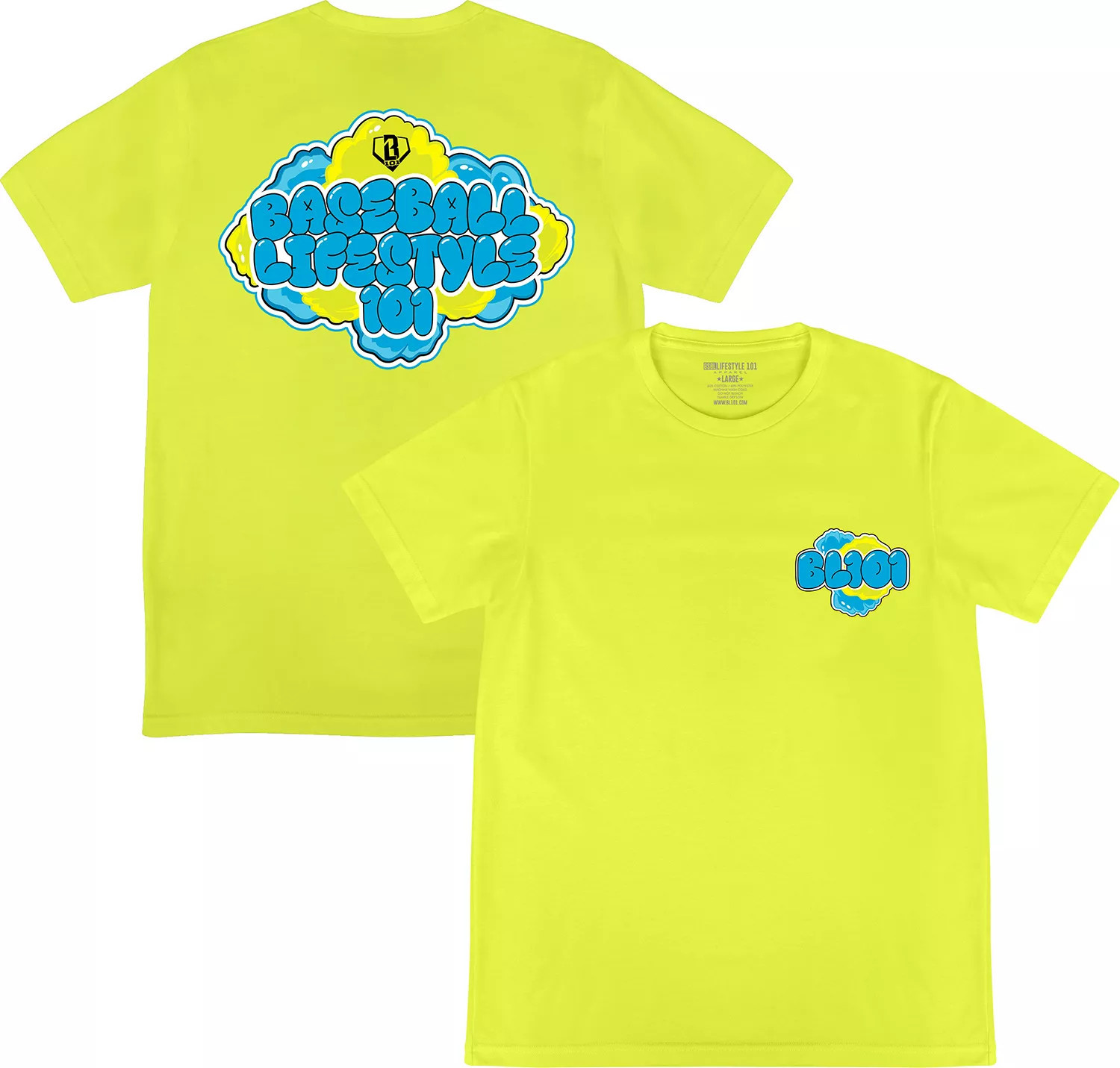 Baseball Lifestyle 101 Boys' Cotton Candy Shirt, XL, Yellow | DICK'S Sporting Goods