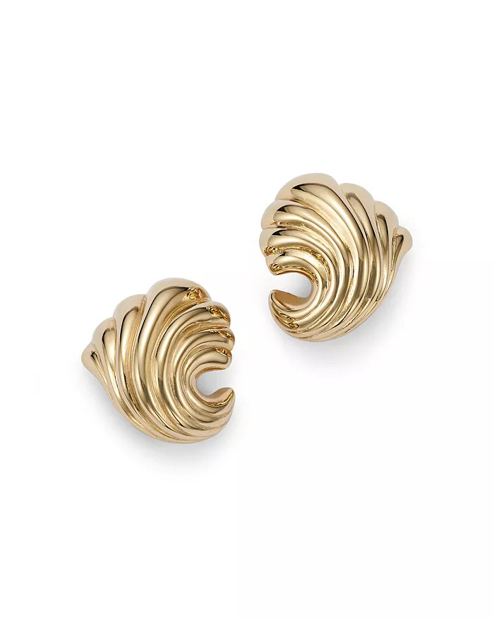 Bloomingdale's Small Shell Earrings in 14K Yellow Gold - 100% Exclusive Jewelry & Accessories - B... | Bloomingdale's (US)