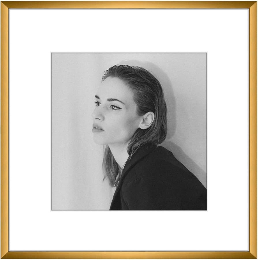 Golden State Art - 12x12 Aluminum Picture Frame - with Mat for 8x8 Photo or Without Mat for 12 x ... | Amazon (US)