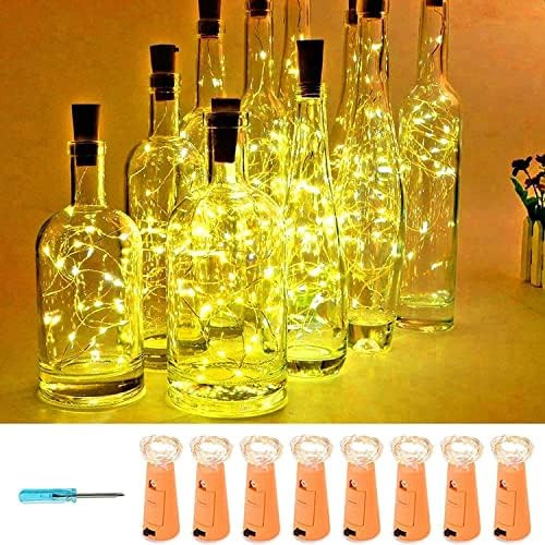 VOOKRY Wine Bottle Lights with Cork,20 LED Battery Operated Fairy String Lights Mini Copper Wire Bot | Amazon (US)