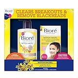 Bioré Witch Hazel Ultra Cleansing Pore Strips (6 Count) + Pore Clarifying Cleanser (6.77 Ounce), fea | Amazon (US)