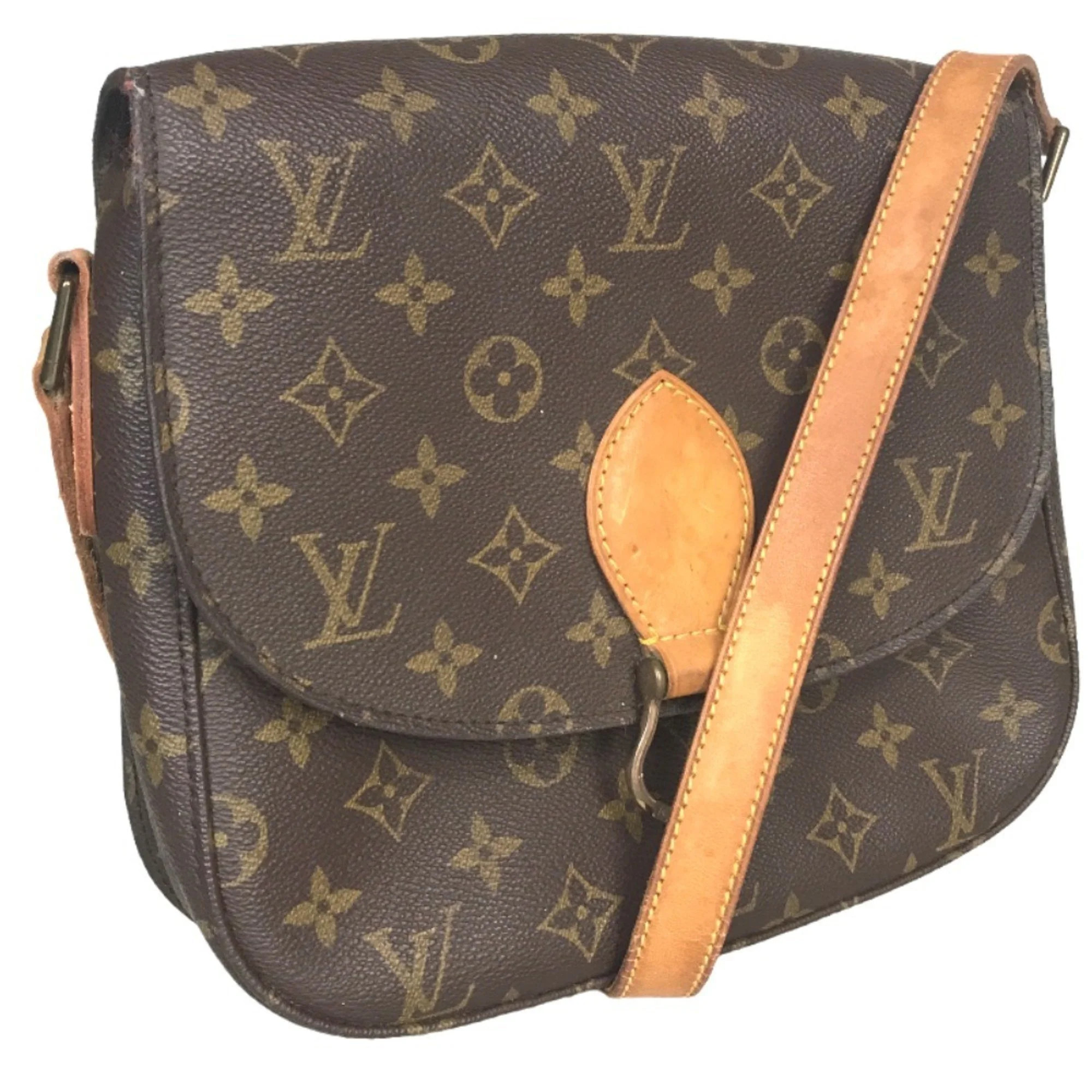 Pre-Owned LOUIS VUITTON Saint-Clou Sling Bag Shoulder Women's Monogram Canvas Brown M51242 (Good) | Walmart (US)