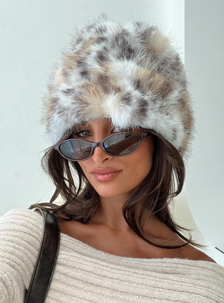 Birkley Fluffy Hat Leopard | Princess Polly US