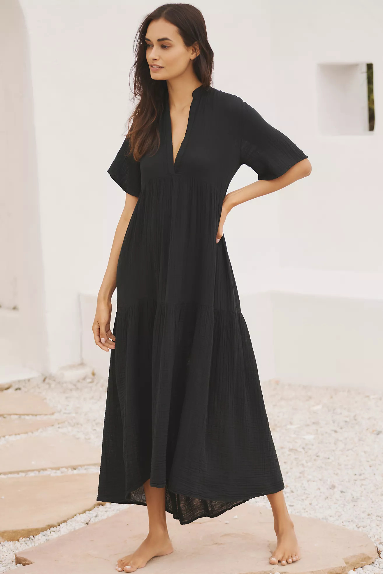 The Kallie Flowy Maxi Dress | Anthropologie (US)