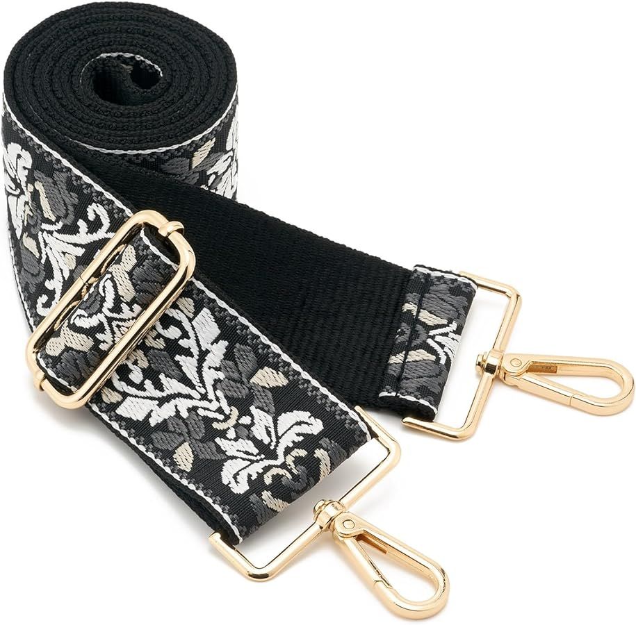 Wide Shoulder Strap Adjustable Replacement Belt Guitar Style Crossbody Bag Handbag Strap Multicol... | Amazon (US)