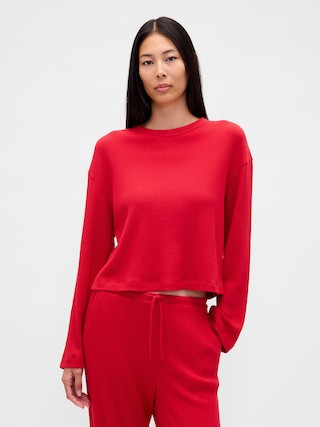Waffle Crop PJ Top | Gap (US)