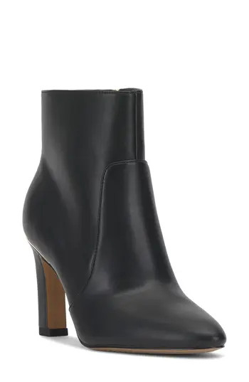 Vince Camuto Greer Almond Toe Bootie in Black at Nordstrom Rack, Size 6.5 | Nordstrom Rack