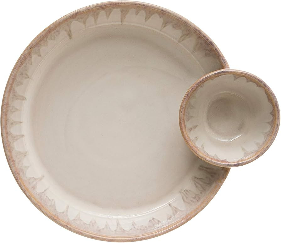Cream Stoneware Serving Dish | Amazon (US)