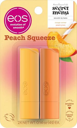 eos Flavor Lab Secret Menu Lip Balm - Peach Yuzu, Limited-Edition, Moisturizing, Hydrating for Dry Lips, Variety Pack, 0.14 oz, 2-Pack | Amazon (US)