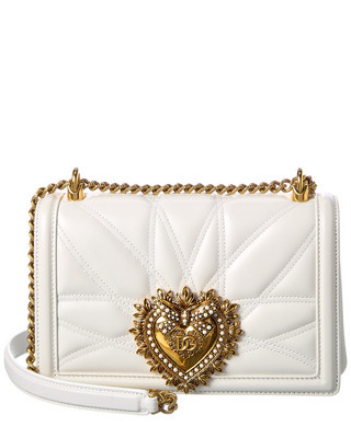 Dolce & Gabbana Devotion Leather Shoulder Bag Women's White  | eBay | eBay US