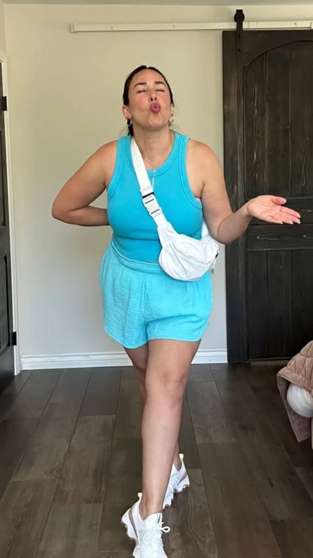 Here’s an easy summer outfit idea. It’s lightweight, comfy, and something you will actually wear. These shorts are going to be my go to all summer! Aerie tends to run a little big for bottoms. I’m a size 14 and wear an XL everywhere else. 

#midsizefashion #springoutfit #curvyfashion #traveloutfit

#LTKStyleTip #LTKMidsize #LTKSeasonal