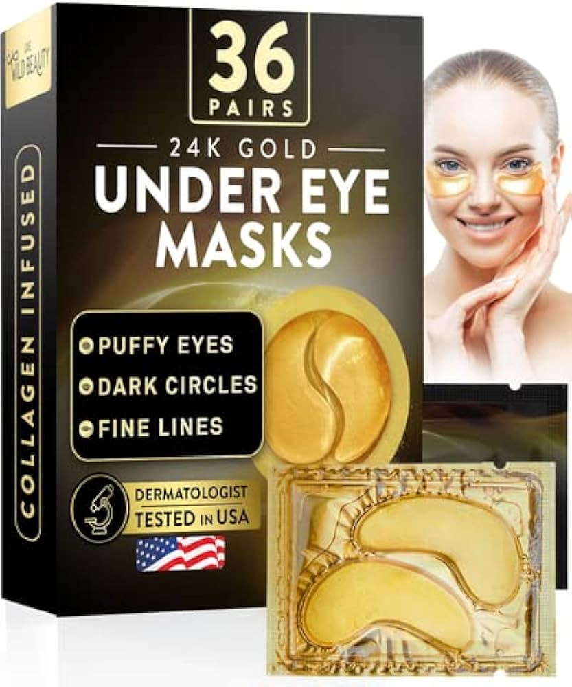 Wild Beauty Under Eye Patches (36 Pairs), Eye Masks for Dark Circles and Puffiness! Under Eye Pat... | Amazon (US)