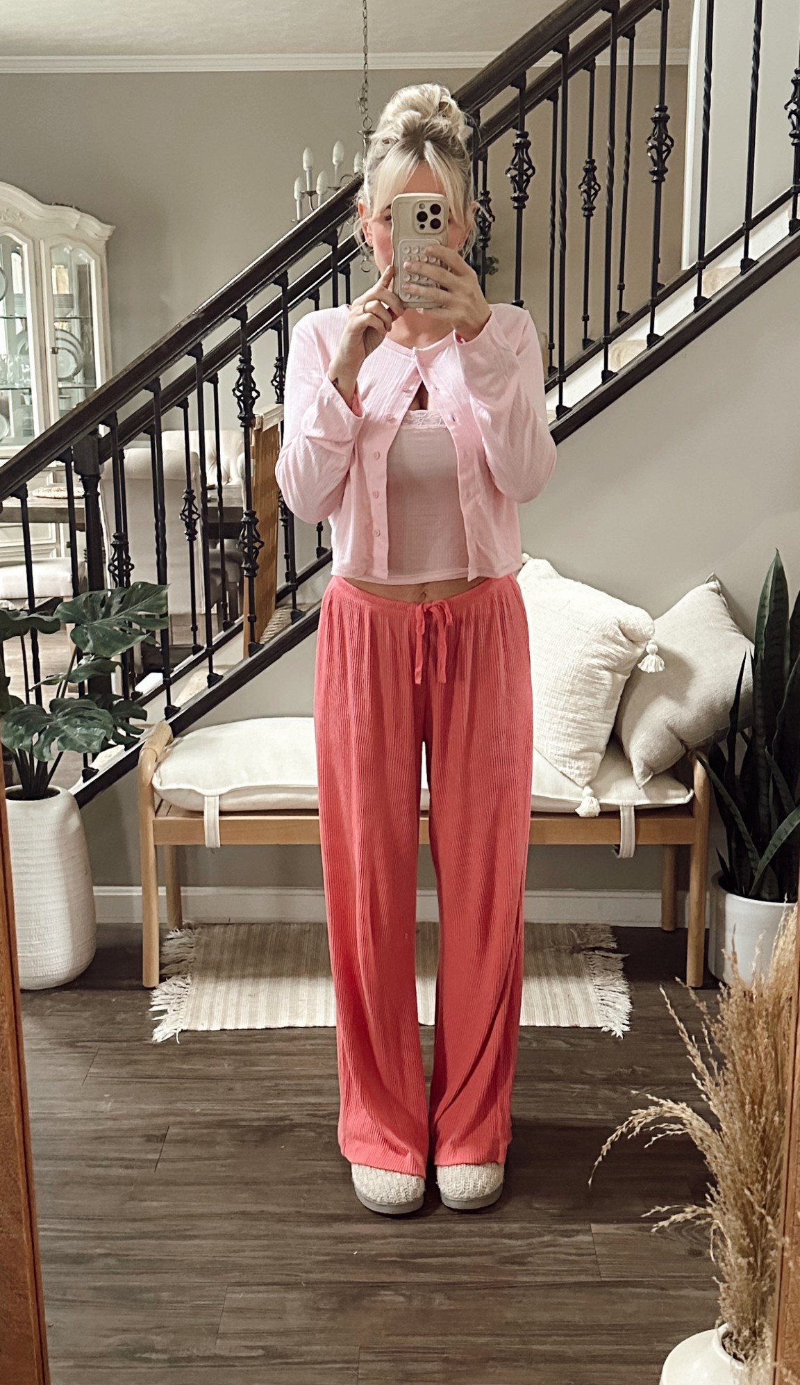 Wearing a S in tops & M in bottoms. Could have done a S in bottoms tho! So comfy & cute. 

#LTKStyleTip #LTKFindsUnder50 #LTKSaleAlert