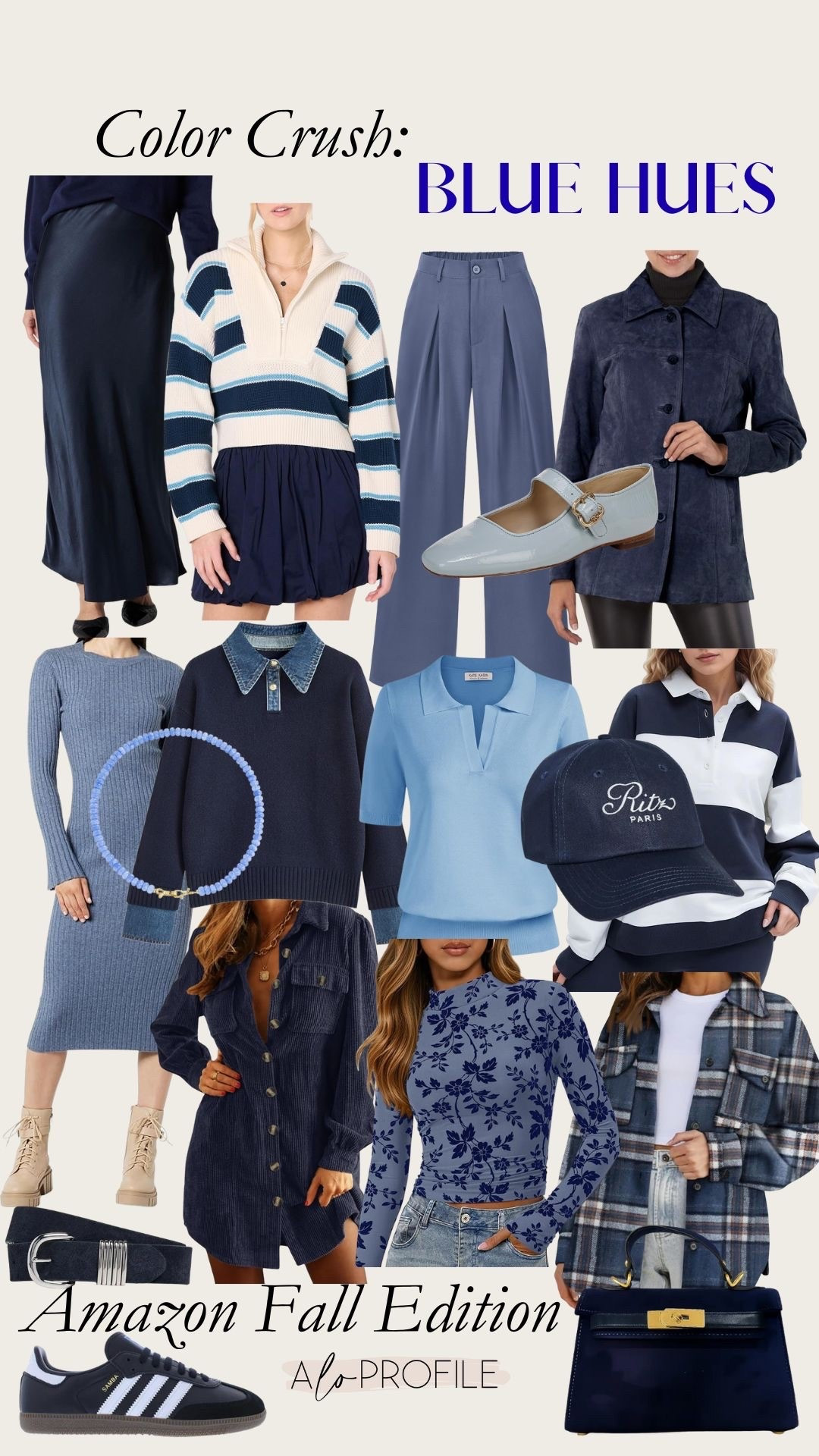 Fall Color Crush: Blue Hues👖🦋💙🫐👕Amazon finds, Amazon fashion, Amazon fall fashion, Amazon fall outfit, neutral outfits, neutral fall outfit, fall trends, fall color trends, fall wardrobe, affordable fall fashion